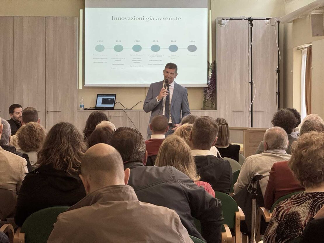 Denis Cacciatori parla del progetto di Domotica Assistenziale di PANDO Labs alla Casa di Riposo di Noventa Padovana
