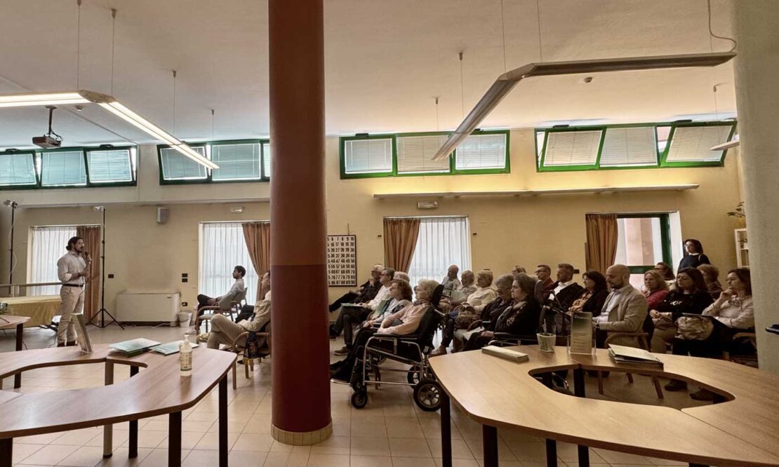 Un momento della dimostrazione live del sistema di Domotica Assistenziale per la Casa di Riposo di Noventa Padovana.